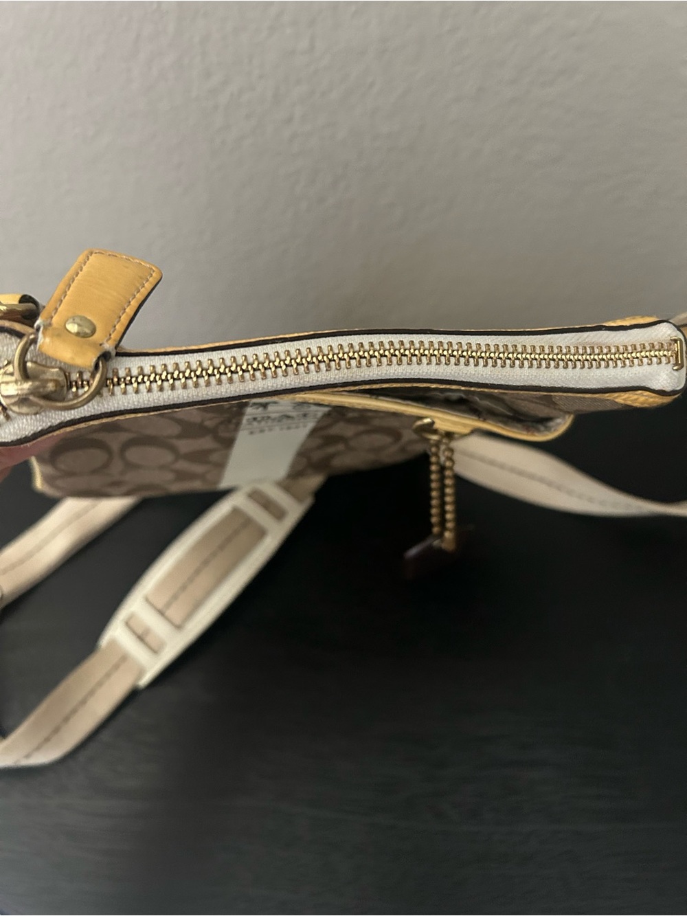 Coach Cream Plaid Interior Crossbody - Picture 8 of 13